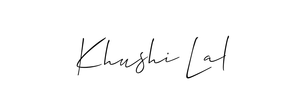 Best and Professional Signature Style for Khushi Lal. Allison_Script Best Signature Style Collection. Khushi Lal signature style 2 images and pictures png