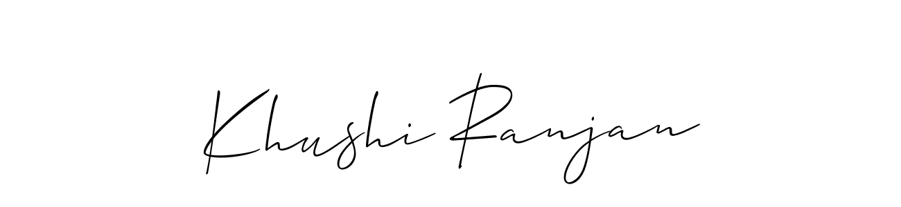 Once you've used our free online signature maker to create your best signature Allison_Script style, it's time to enjoy all of the benefits that Khushi Ranjan name signing documents. Khushi Ranjan signature style 2 images and pictures png
