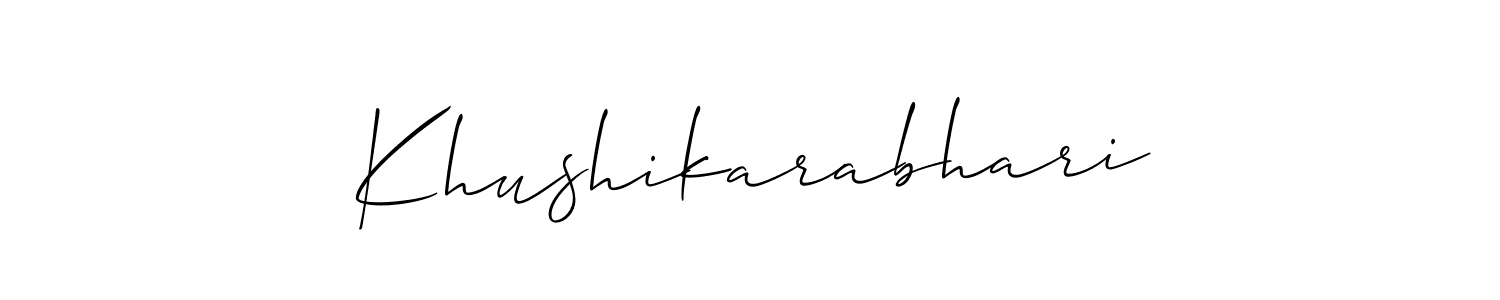 You can use this online signature creator to create a handwritten signature for the name Khushikarabhari. This is the best online autograph maker. Khushikarabhari signature style 2 images and pictures png