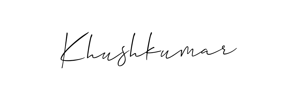 This is the best signature style for the Khushkumar name. Also you like these signature font (Allison_Script). Mix name signature. Khushkumar signature style 2 images and pictures png