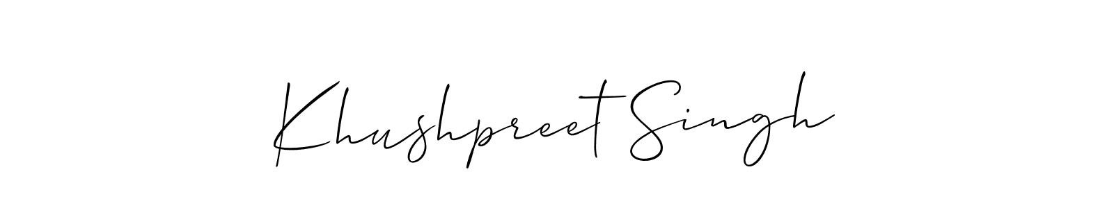 Make a beautiful signature design for name Khushpreet Singh. Use this online signature maker to create a handwritten signature for free. Khushpreet Singh signature style 2 images and pictures png