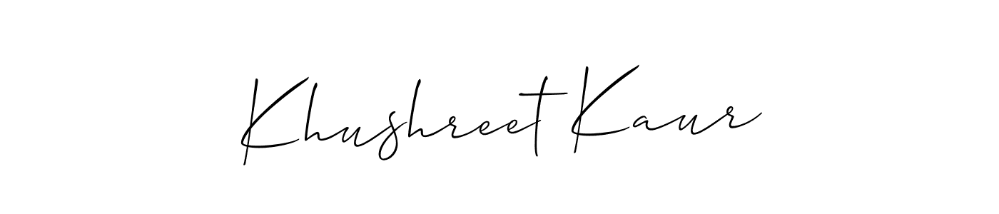 Make a beautiful signature design for name Khushreet Kaur. Use this online signature maker to create a handwritten signature for free. Khushreet Kaur signature style 2 images and pictures png