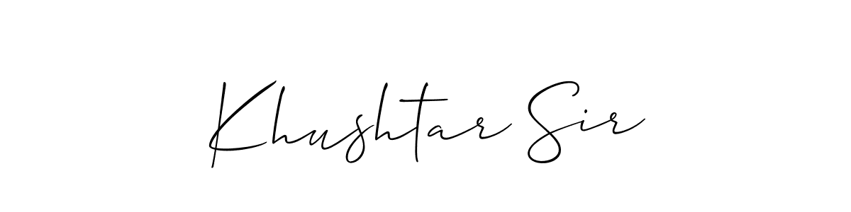 Here are the top 10 professional signature styles for the name Khushtar Sir. These are the best autograph styles you can use for your name. Khushtar Sir signature style 2 images and pictures png