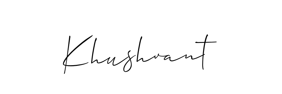 Make a beautiful signature design for name Khushvant. Use this online signature maker to create a handwritten signature for free. Khushvant signature style 2 images and pictures png