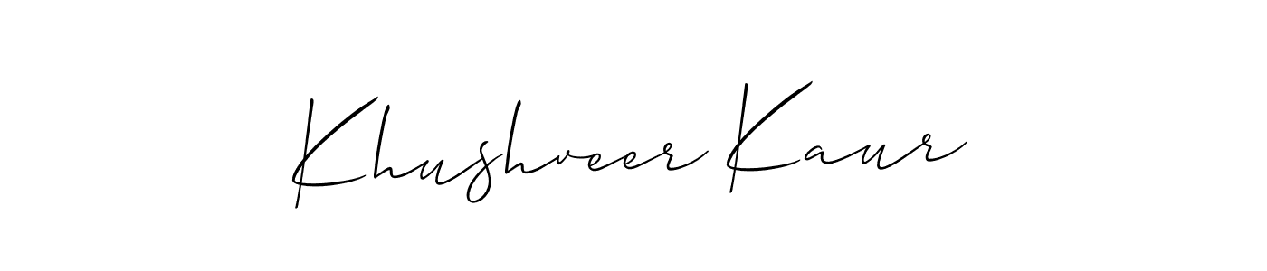 Make a beautiful signature design for name Khushveer Kaur. Use this online signature maker to create a handwritten signature for free. Khushveer Kaur signature style 2 images and pictures png