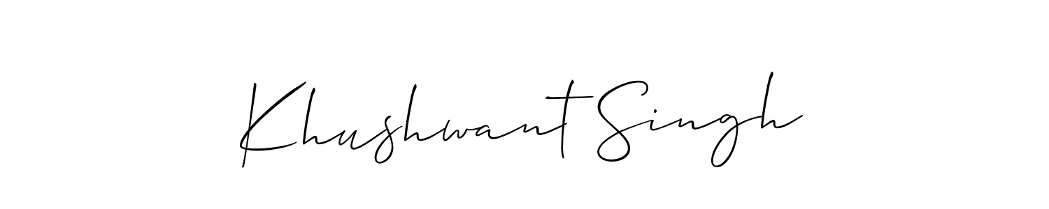 Best and Professional Signature Style for Khushwant Singh. Allison_Script Best Signature Style Collection. Khushwant Singh signature style 2 images and pictures png