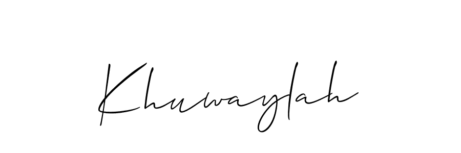 Check out images of Autograph of Khuwaylah name. Actor Khuwaylah Signature Style. Allison_Script is a professional sign style online. Khuwaylah signature style 2 images and pictures png