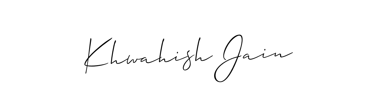 Make a beautiful signature design for name Khwahish Jain. Use this online signature maker to create a handwritten signature for free. Khwahish Jain signature style 2 images and pictures png