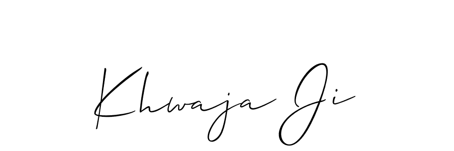 Make a short Khwaja Ji signature style. Manage your documents anywhere anytime using Allison_Script. Create and add eSignatures, submit forms, share and send files easily. Khwaja Ji signature style 2 images and pictures png