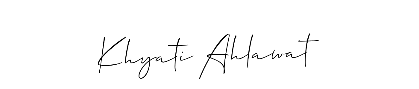 See photos of Khyati Ahlawat official signature by Spectra . Check more albums & portfolios. Read reviews & check more about Allison_Script font. Khyati Ahlawat signature style 2 images and pictures png