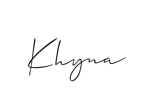 Here are the top 10 professional signature styles for the name Khyna. These are the best autograph styles you can use for your name. Khyna signature style 2 images and pictures png