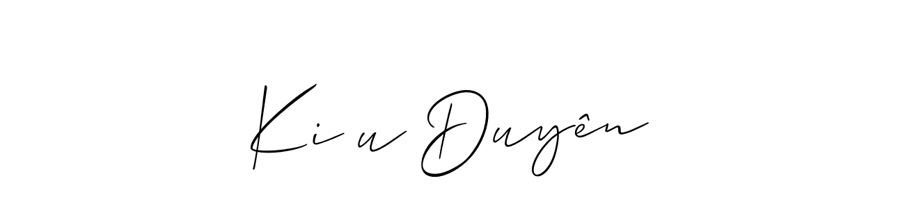 This is the best signature style for the Kiều Duyên name. Also you like these signature font (Allison_Script). Mix name signature. Kiều Duyên signature style 2 images and pictures png