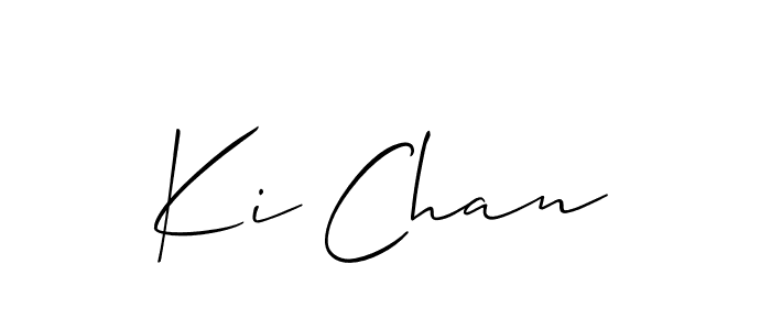 Also You can easily find your signature by using the search form. We will create Ki Chan name handwritten signature images for you free of cost using Allison_Script sign style. Ki Chan signature style 2 images and pictures png