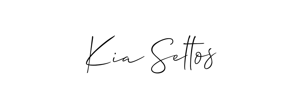 How to Draw Kia Seltos signature style? Allison_Script is a latest design signature styles for name Kia Seltos. Kia Seltos signature style 2 images and pictures png