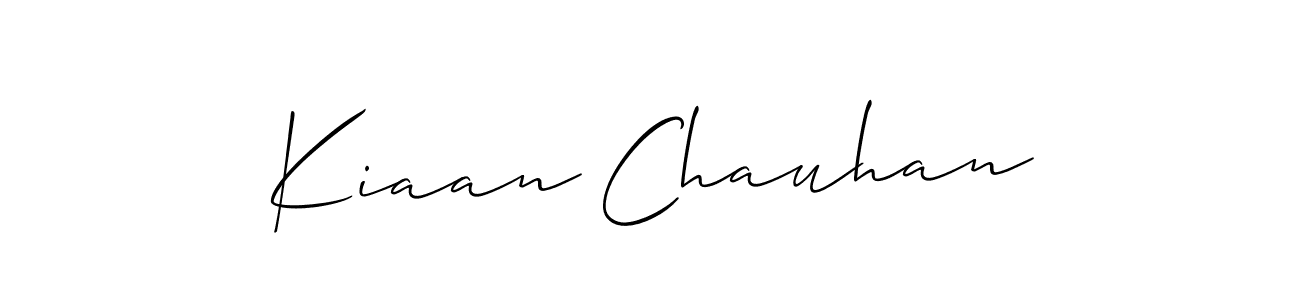 This is the best signature style for the Kiaan Chauhan name. Also you like these signature font (Allison_Script). Mix name signature. Kiaan Chauhan signature style 2 images and pictures png