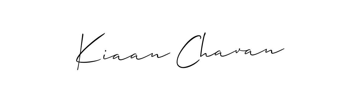 Best and Professional Signature Style for Kiaan Chavan. Allison_Script Best Signature Style Collection. Kiaan Chavan signature style 2 images and pictures png