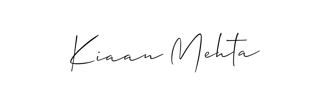 Best and Professional Signature Style for Kiaan Mehta. Allison_Script Best Signature Style Collection. Kiaan Mehta signature style 2 images and pictures png