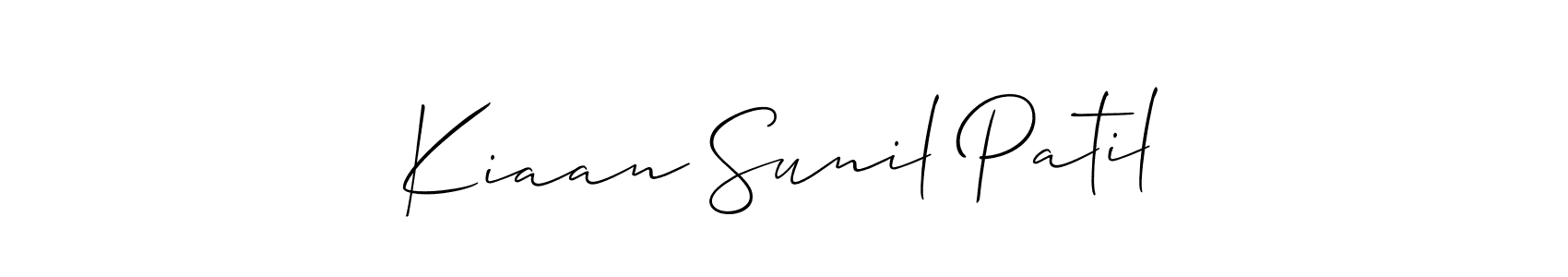 Best and Professional Signature Style for Kiaan Sunil Patil. Allison_Script Best Signature Style Collection. Kiaan Sunil Patil signature style 2 images and pictures png