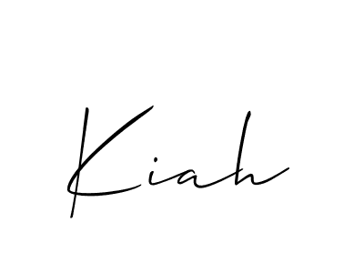 Best and Professional Signature Style for Kiah. Allison_Script Best Signature Style Collection. Kiah signature style 2 images and pictures png