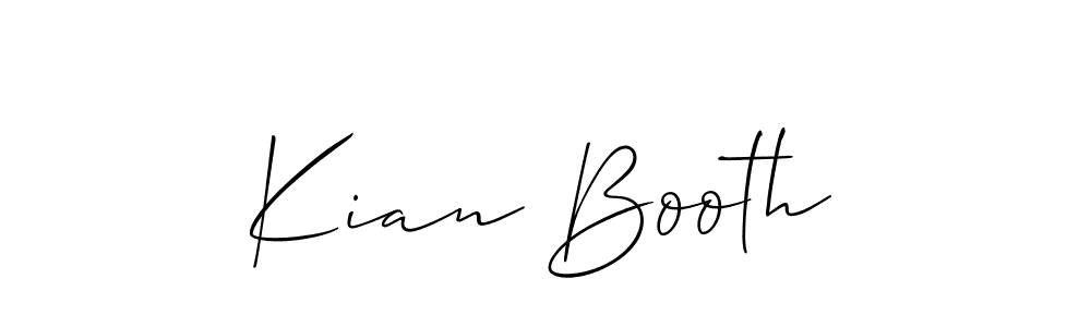 Also You can easily find your signature by using the search form. We will create Kian Booth name handwritten signature images for you free of cost using Allison_Script sign style. Kian Booth signature style 2 images and pictures png