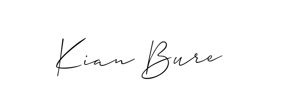 Check out images of Autograph of Kian Bure name. Actor Kian Bure Signature Style. Allison_Script is a professional sign style online. Kian Bure signature style 2 images and pictures png