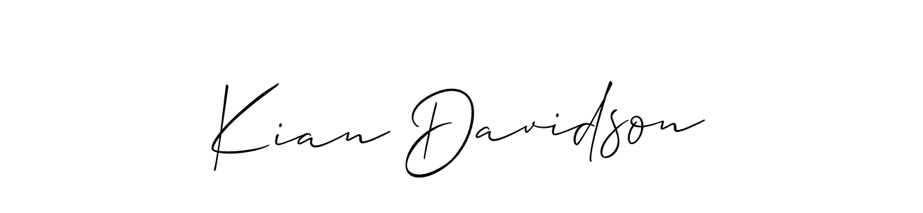 Create a beautiful signature design for name Kian Davidson. With this signature (Allison_Script) fonts, you can make a handwritten signature for free. Kian Davidson signature style 2 images and pictures png