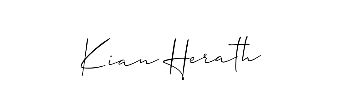 It looks lik you need a new signature style for name Kian Herath. Design unique handwritten (Allison_Script) signature with our free signature maker in just a few clicks. Kian Herath signature style 2 images and pictures png