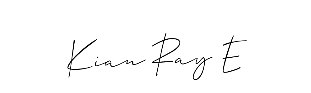 Best and Professional Signature Style for Kian Ray E. Allison_Script Best Signature Style Collection. Kian Ray E signature style 2 images and pictures png
