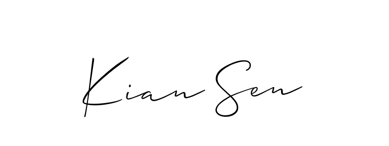 Here are the top 10 professional signature styles for the name Kian Sen. These are the best autograph styles you can use for your name. Kian Sen signature style 2 images and pictures png