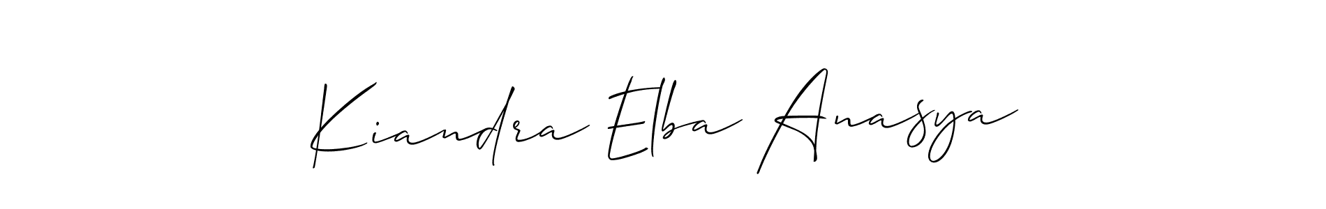 Make a beautiful signature design for name Kiandra Elba Anasya. Use this online signature maker to create a handwritten signature for free. Kiandra Elba Anasya signature style 2 images and pictures png