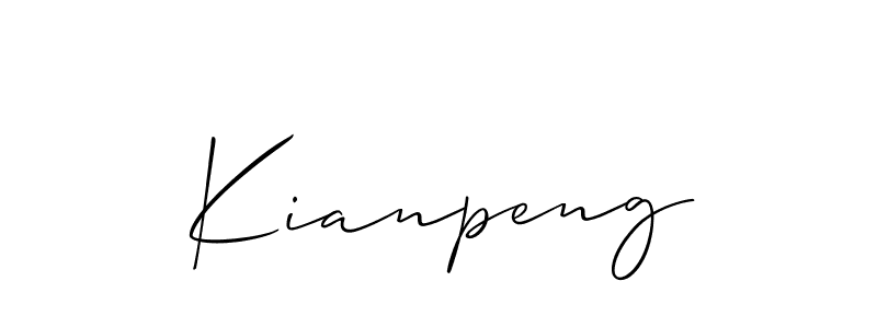 Make a short Kianpeng signature style. Manage your documents anywhere anytime using Allison_Script. Create and add eSignatures, submit forms, share and send files easily. Kianpeng signature style 2 images and pictures png