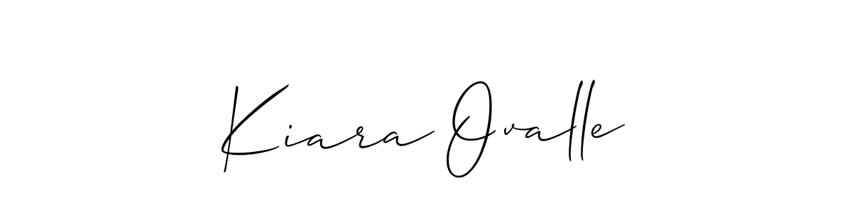 Also You can easily find your signature by using the search form. We will create Kiara Ovalle name handwritten signature images for you free of cost using Allison_Script sign style. Kiara Ovalle signature style 2 images and pictures png