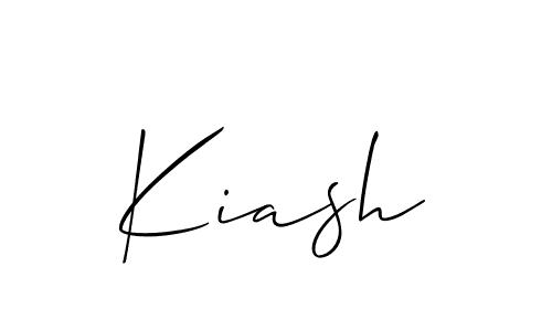 The best way (Allison_Script) to make a short signature is to pick only two or three words in your name. The name Kiash include a total of six letters. For converting this name. Kiash signature style 2 images and pictures png