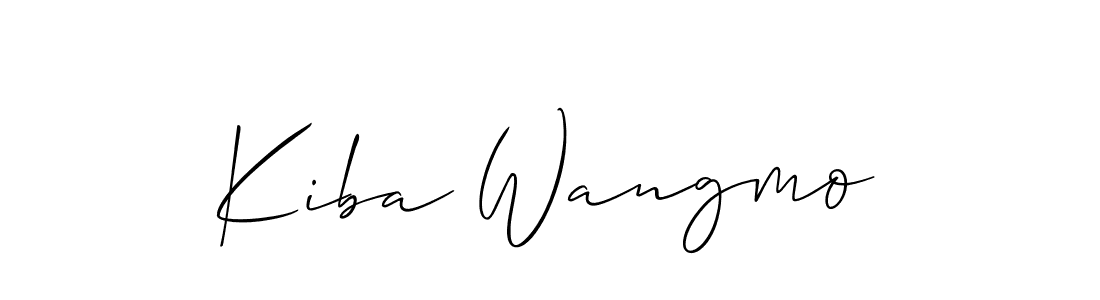 Kiba Wangmo stylish signature style. Best Handwritten Sign (Allison_Script) for my name. Handwritten Signature Collection Ideas for my name Kiba Wangmo. Kiba Wangmo signature style 2 images and pictures png