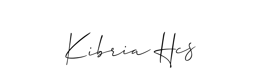 Similarly Allison_Script is the best handwritten signature design. Signature creator online .You can use it as an online autograph creator for name Kibria Hcs. Kibria Hcs signature style 2 images and pictures png