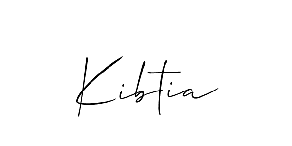 Similarly Allison_Script is the best handwritten signature design. Signature creator online .You can use it as an online autograph creator for name Kibtia. Kibtia signature style 2 images and pictures png