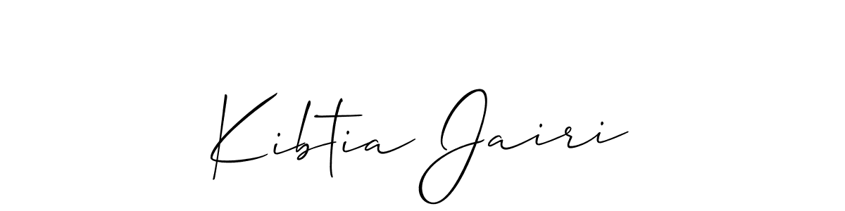 Similarly Allison_Script is the best handwritten signature design. Signature creator online .You can use it as an online autograph creator for name Kibtia Jairi. Kibtia Jairi signature style 2 images and pictures png