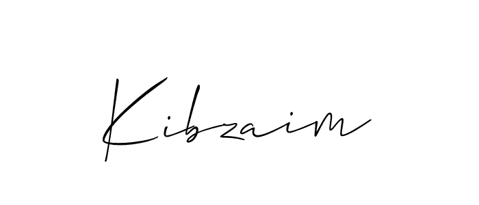 Design your own signature with our free online signature maker. With this signature software, you can create a handwritten (Allison_Script) signature for name Kibzaim. Kibzaim signature style 2 images and pictures png