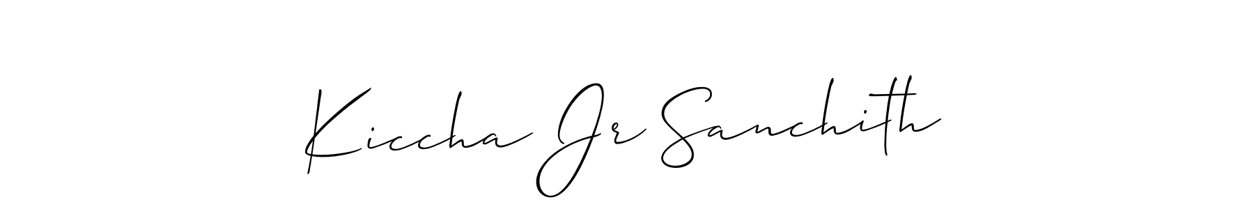 Once you've used our free online signature maker to create your best signature Allison_Script style, it's time to enjoy all of the benefits that Kiccha Jr Sanchith name signing documents. Kiccha Jr Sanchith signature style 2 images and pictures png