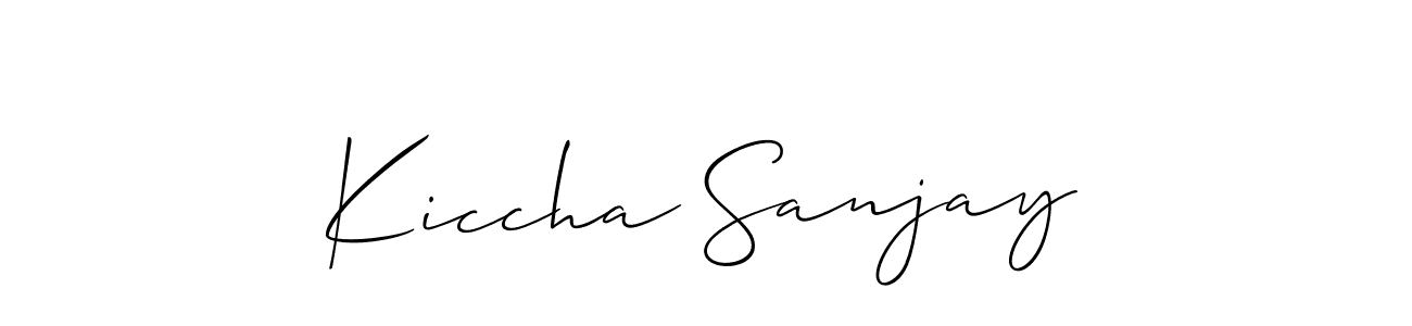 Once you've used our free online signature maker to create your best signature Allison_Script style, it's time to enjoy all of the benefits that Kiccha Sanjay name signing documents. Kiccha Sanjay signature style 2 images and pictures png