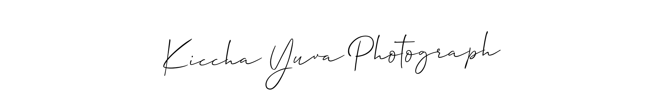 Also we have Kiccha Yuva Photograph name is the best signature style. Create professional handwritten signature collection using Allison_Script autograph style. Kiccha Yuva Photograph signature style 2 images and pictures png