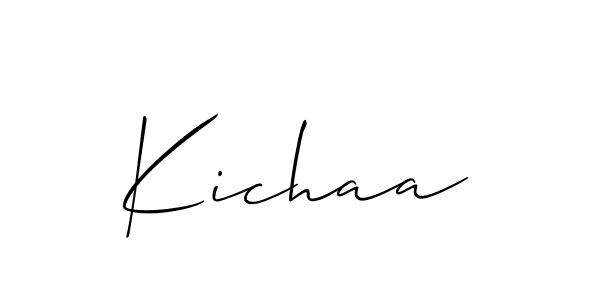 Similarly Allison_Script is the best handwritten signature design. Signature creator online .You can use it as an online autograph creator for name Kichaa. Kichaa signature style 2 images and pictures png