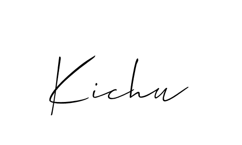 How to make Kichu signature? Allison_Script is a professional autograph style. Create handwritten signature for Kichu name. Kichu signature style 2 images and pictures png