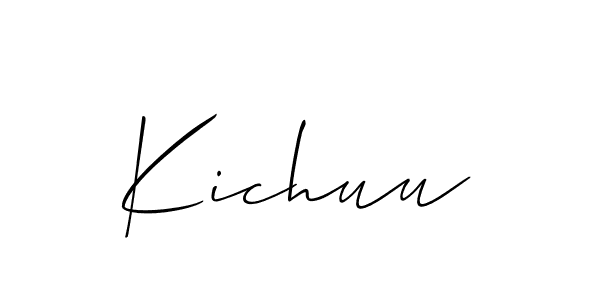 How to make Kichuu signature? Allison_Script is a professional autograph style. Create handwritten signature for Kichuu name. Kichuu signature style 2 images and pictures png
