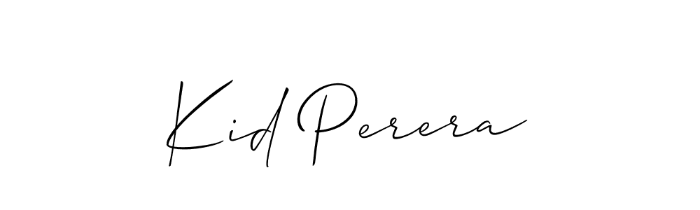 Create a beautiful signature design for name Kid Perera. With this signature (Allison_Script) fonts, you can make a handwritten signature for free. Kid Perera signature style 2 images and pictures png