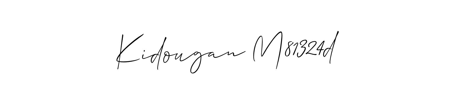 Also we have Kidougan M81324d name is the best signature style. Create professional handwritten signature collection using Allison_Script autograph style. Kidougan M81324d signature style 2 images and pictures png