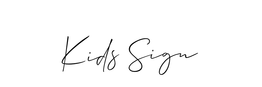 How to make Kids Sign name signature. Use Allison_Script style for creating short signs online. This is the latest handwritten sign. Kids Sign signature style 2 images and pictures png