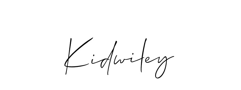 How to make Kidwiley name signature. Use Allison_Script style for creating short signs online. This is the latest handwritten sign. Kidwiley signature style 2 images and pictures png