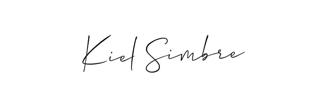 Also we have Kiel Simbre name is the best signature style. Create professional handwritten signature collection using Allison_Script autograph style. Kiel Simbre signature style 2 images and pictures png