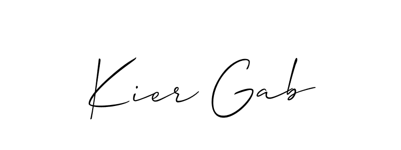 It looks lik you need a new signature style for name Kier Gab. Design unique handwritten (Allison_Script) signature with our free signature maker in just a few clicks. Kier Gab signature style 2 images and pictures png
